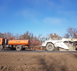Стабилизация грунта д.Лычево в Калужской области